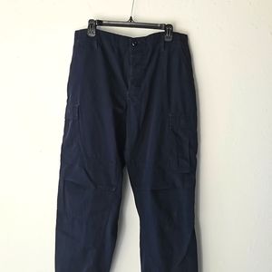 Men's tactical pants navy blue size large